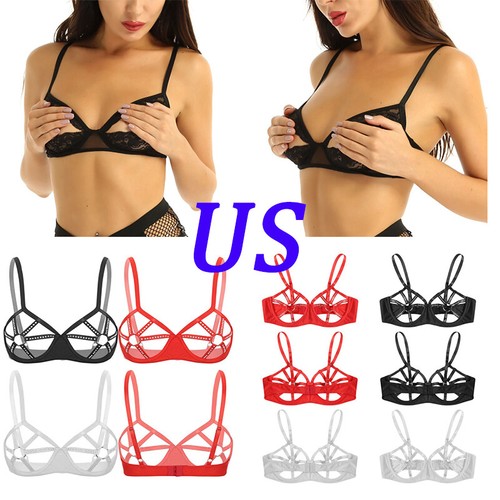 Womens cut out cupless cage - us,